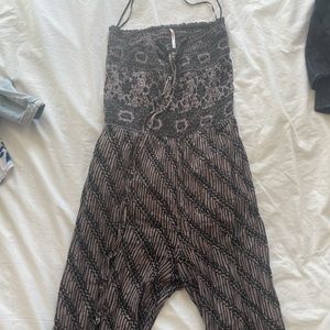 Free people wide leg jumpsuit